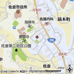 千葉県佐倉市並木町151周辺の地図