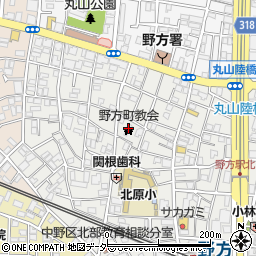 日本基督教団野方町教会周辺の地図
