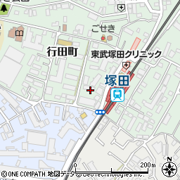 ガラス屋さん２４　千葉県・船橋市店周辺の地図