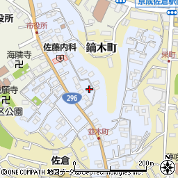 千葉県佐倉市並木町114周辺の地図