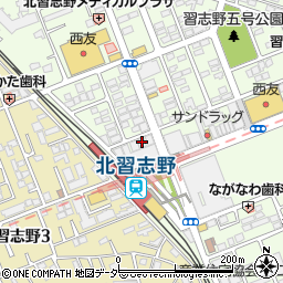 北習志野駅前鍼灸院周辺の地図
