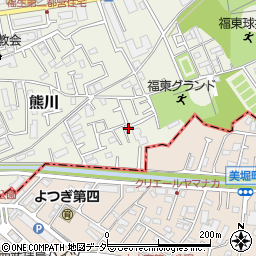 東京都福生市熊川1690-3周辺の地図