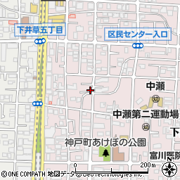 東京都杉並区下井草5丁目周辺の地図