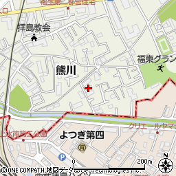 東京都福生市熊川1691-74周辺の地図