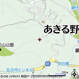 東京都あきる野市網代周辺の地図