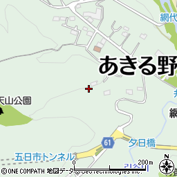 東京都あきる野市網代周辺の地図
