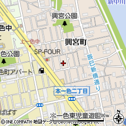東京都江戸川区興宮町8-2周辺の地図