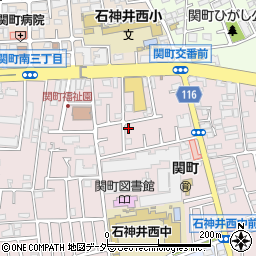 東京都練馬区関町南3丁目12-12周辺の地図