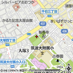 大塚窪町公園トイレ周辺の地図