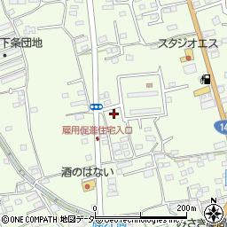 山梨県韮崎市藤井町北下條1609-4周辺の地図