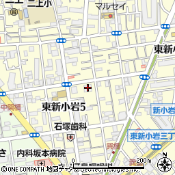 東京電力上平井変電所周辺の地図