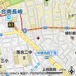 東京都新宿区中落合3丁目28周辺の地図