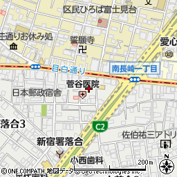 東京都新宿区中落合3丁目3周辺の地図