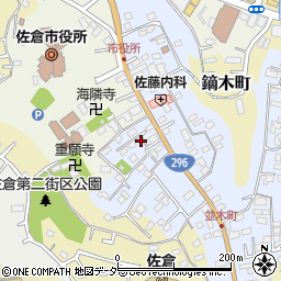 千葉県佐倉市並木町165-1周辺の地図