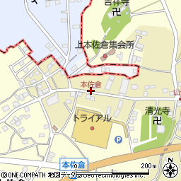 本佐倉周辺の地図