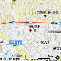 東京都新宿区中落合3丁目23周辺の地図