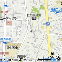 東京都福生市熊川336-2周辺の地図
