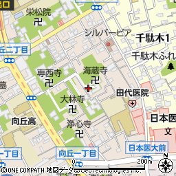 東京都文京区向丘2丁目周辺の地図