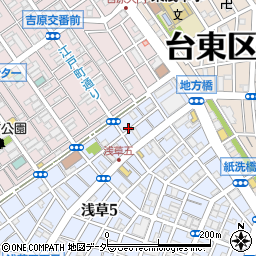 【駐車場間違い注意】浅草5-60-10akippa駐車場周辺の地図
