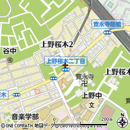 寛永寺前公衆トイレ周辺の地図