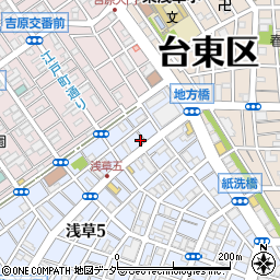 ＮＰＣ２４Ｈ浅草第１パーキング周辺の地図