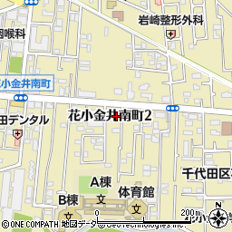 花小金井南町2丁目玄場宅"akippa駐車場周辺の地図