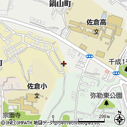 千葉県佐倉市鏑木町1047-20周辺の地図