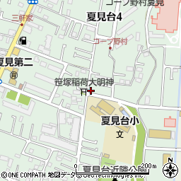 千葉県船橋市夏見台4丁目16-66周辺の地図
