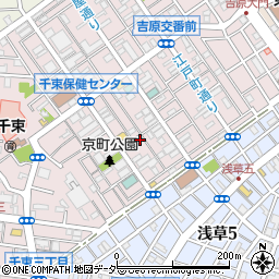 有限会社稲毛製靴周辺の地図