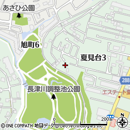千葉県船橋市夏見台3丁目14-27周辺の地図