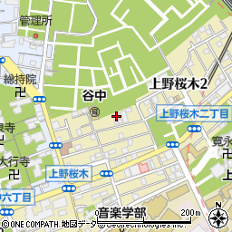 上野桜木セントラルマンション周辺の地図
