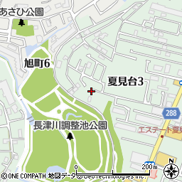 千葉県船橋市夏見台3丁目14-50周辺の地図