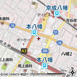 東葛クリニック市川周辺の地図