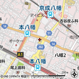 ポポラマーマ 本八幡店周辺の地図