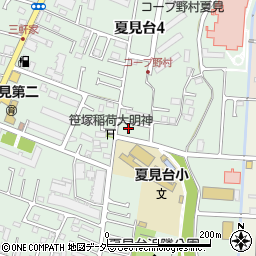 千葉県船橋市夏見台4丁目16-70周辺の地図