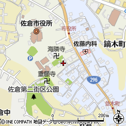 千葉県佐倉市海隣寺町64周辺の地図