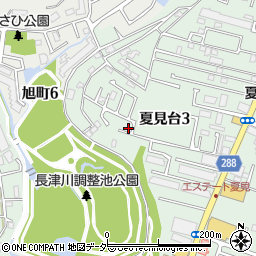 千葉県船橋市夏見台3丁目14-46周辺の地図