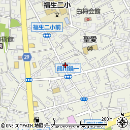 東京都福生市熊川479周辺の地図