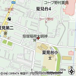 千葉県船橋市夏見台4丁目16-67周辺の地図
