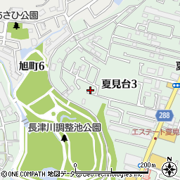 千葉県船橋市夏見台3丁目14-47周辺の地図