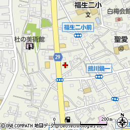 セブンイレブン福生熊川神社前店周辺の地図