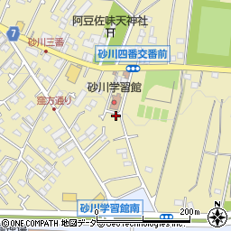東京都立川市砂川町1丁目52-6周辺の地図