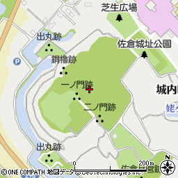 佐倉城址公園本丸跡周辺の地図