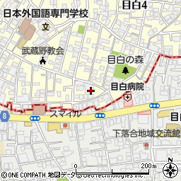 東京都豊島区目白4丁目8周辺の地図