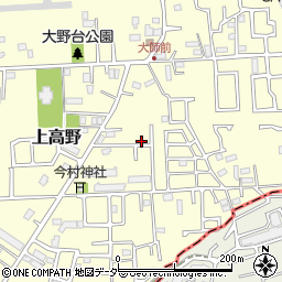 千葉県八千代市上高野1119-5周辺の地図