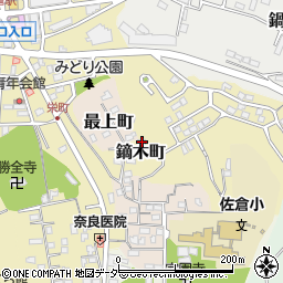 千葉県佐倉市鏑木町1108周辺の地図
