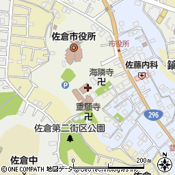 佐倉市役所　防災防犯課消防周辺の地図