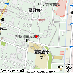 千葉県船橋市夏見台4丁目16-77周辺の地図