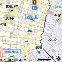 青山餃子房 千駄木店周辺の地図