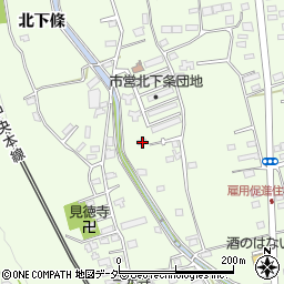 山梨県韮崎市藤井町北下條156-8周辺の地図